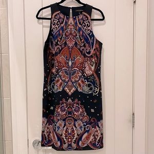 Banana Republic black floral dress size M
